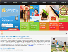 Tablet Screenshot of chandrainvestment.com